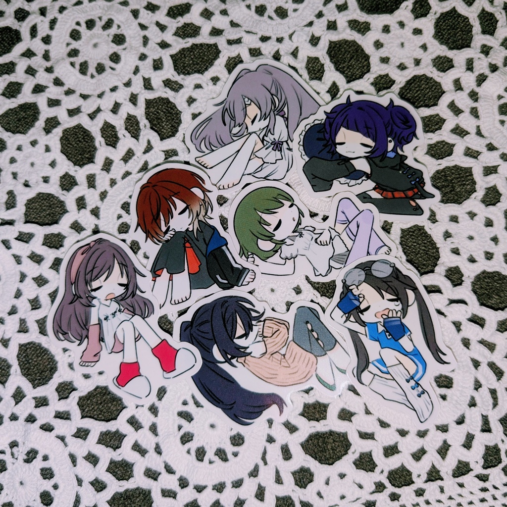 おやすみアンティーカ シールセット(5枚入り)