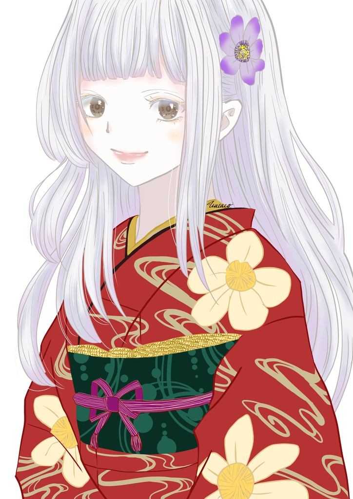 花咲く想い-赤椿の少女