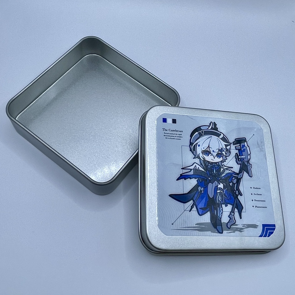 【OC】スクエア缶 & シール10種セット