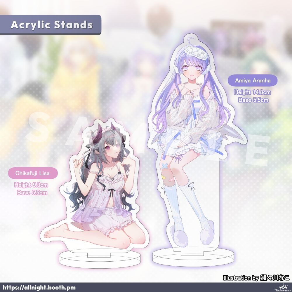 TsunDream Pajama Party - Acrylic Stands