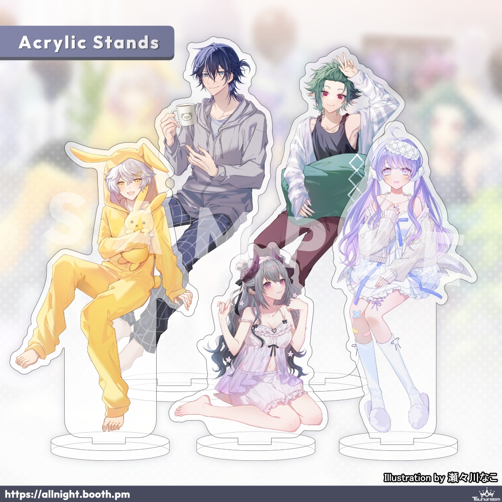 TsunDream Pajama Party - Acrylic Stands