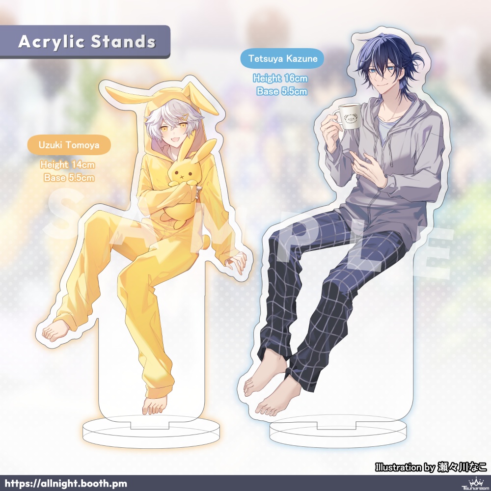 TsunDream Pajama Party - Acrylic Stands