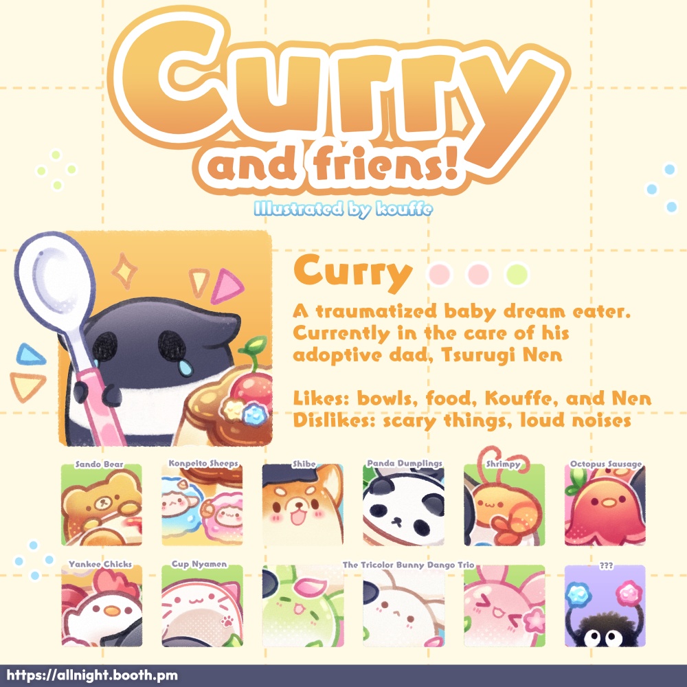Curry's Tasty Food Adventure with Friens - Sticker Sheet