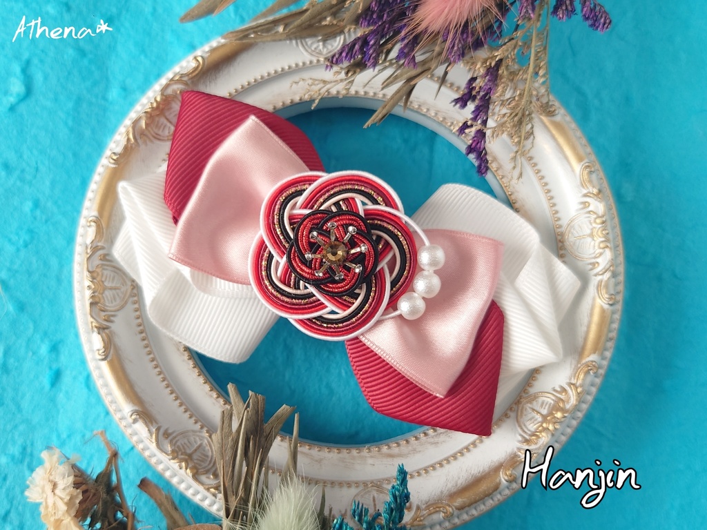 彩花-saika- リボンクリップ(脇差)