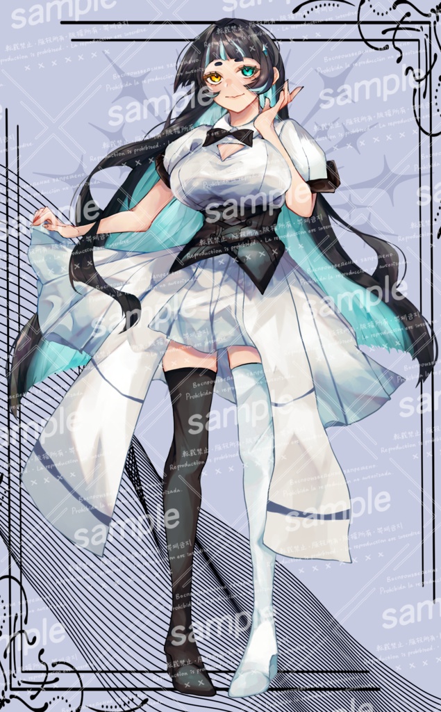 【無料版付き】立ち絵素材_02_シャチ女