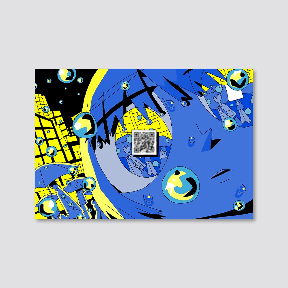 "Eye Patch" DL Postcard