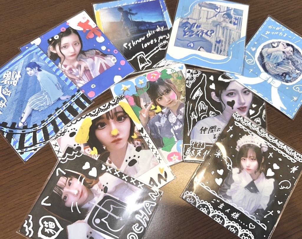 落書きスクエアランダムチェキ - こよちゃんのおみせ - BOOTH
