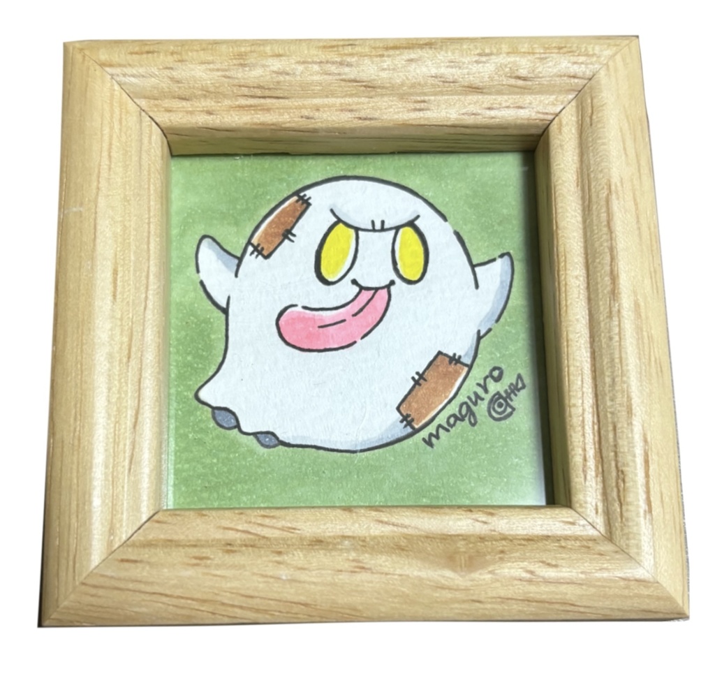 【一点もの】maguro 手描きイラスト 額縁付き