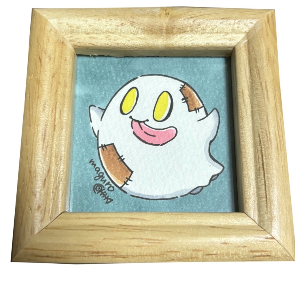 【一点もの】maguro 手描きイラスト 額縁付き