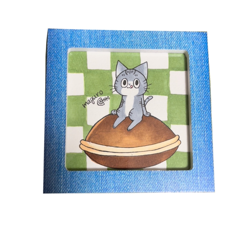 【一点もの】maguro 手描きイラスト額縁付き