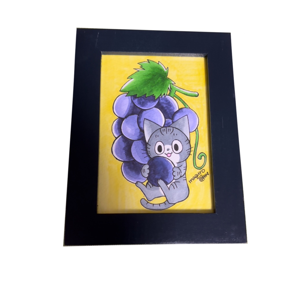 【一点もの】maguro 手書きイラスト額縁付き