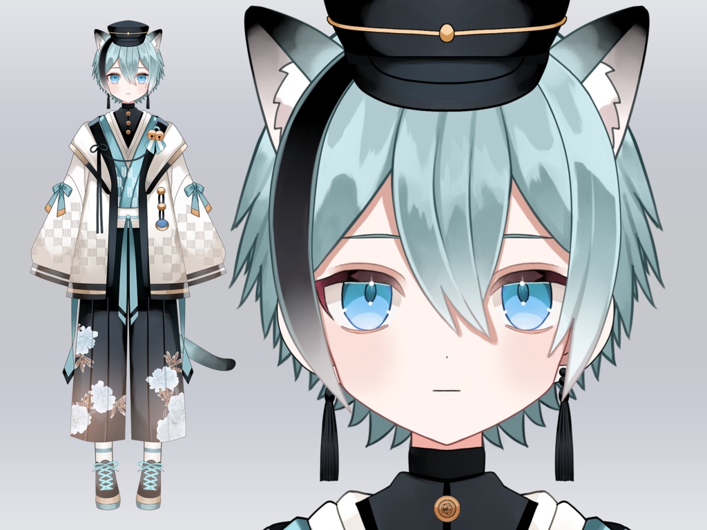 【限定1点】和風猫の男の子【VTS対応】