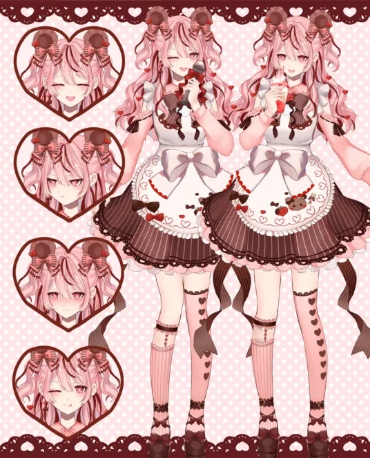 【限定1点販売中】いちごチョコなクマ耳少女【VTS対応】