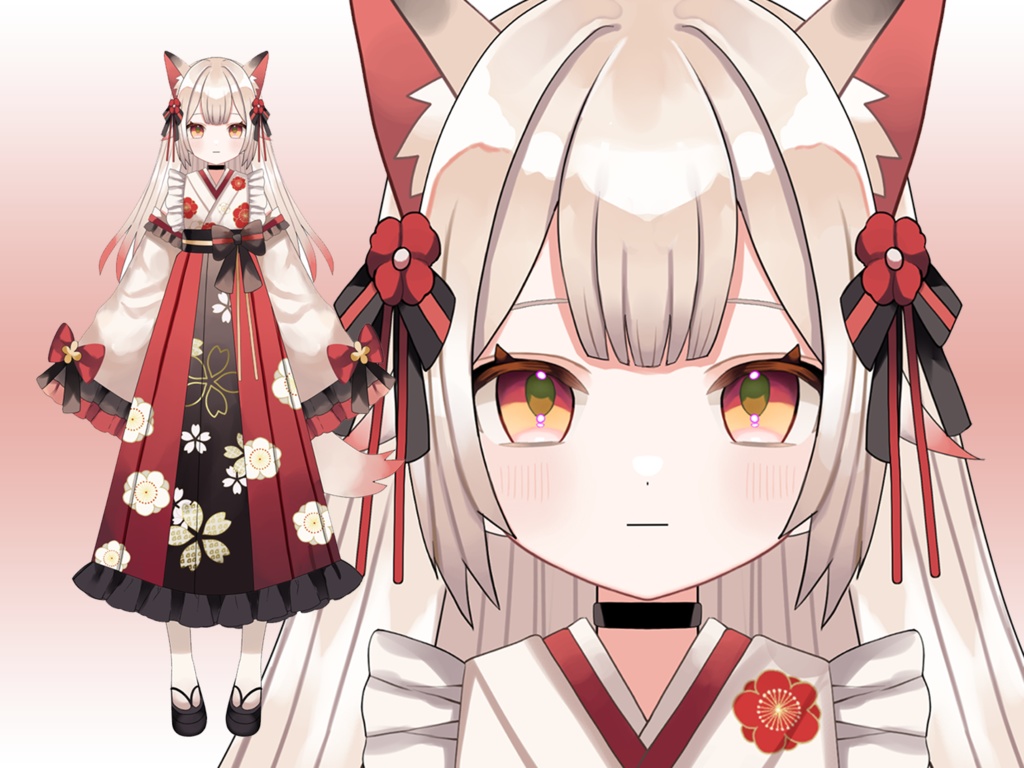 【限定1点販売中】和キツネの女の子【VTS対応】