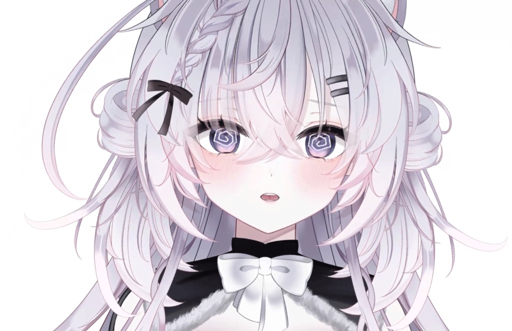 【限定1点】白黒狐娘ちゃん【3段階等身変更可】
