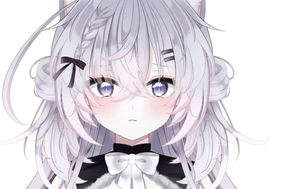 【限定1点】白黒狐娘ちゃん【3段階等身変更可】