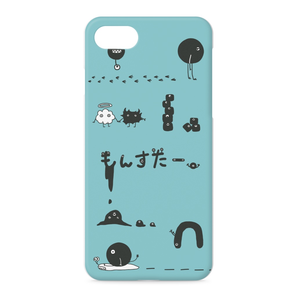 もんすたー。 iPhoneケース