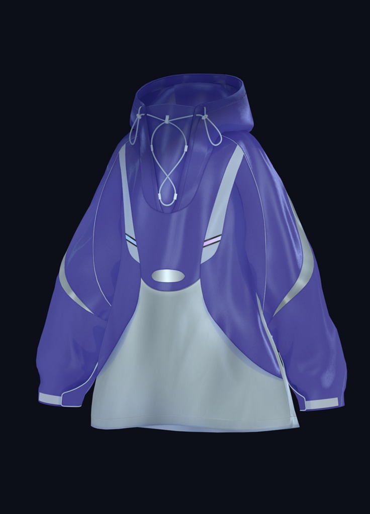 [3Dモデルウェア] Y2K ANORAK: cord model / veryperi