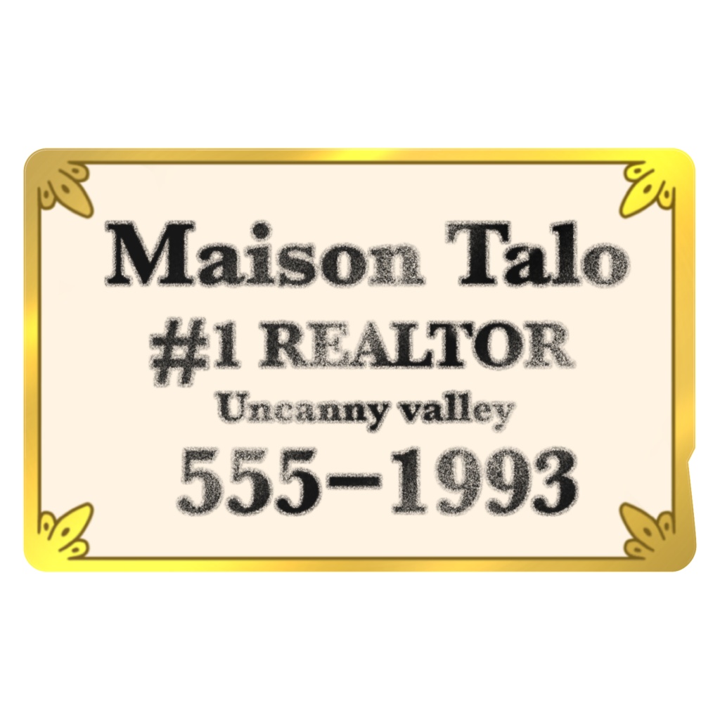 Maison Taloの名刺風ICカードステッカー