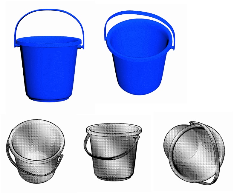 【Clipstudio用3D素材】バケツ