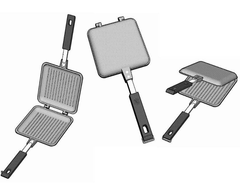 【Clipstudio用3D素材】ホットサンドメーカー