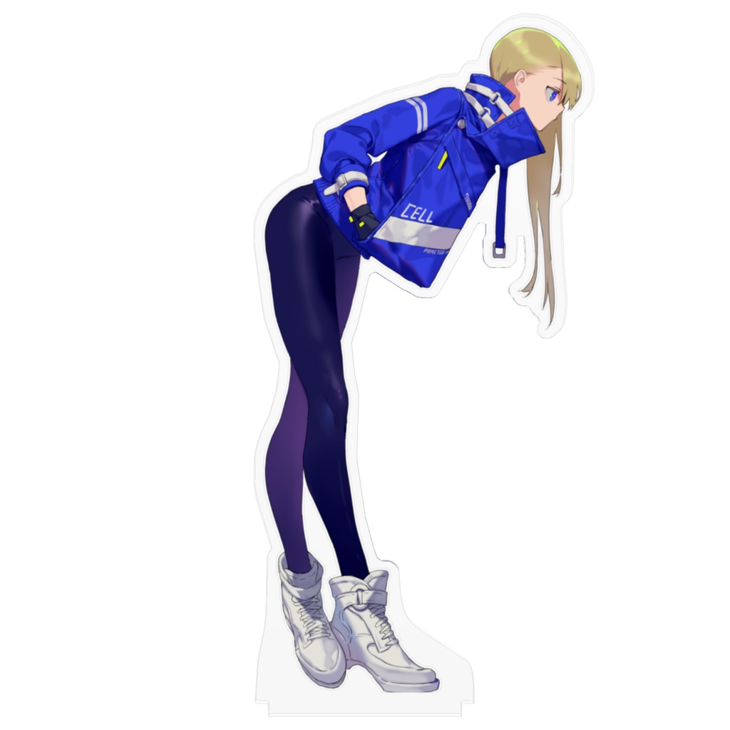 青アクリルフィギュア