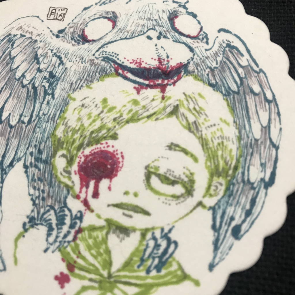 原画/コースター/鴉と少年