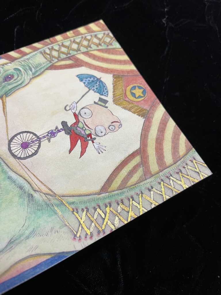 【原画】ブラキオサウルスで一輪車芸