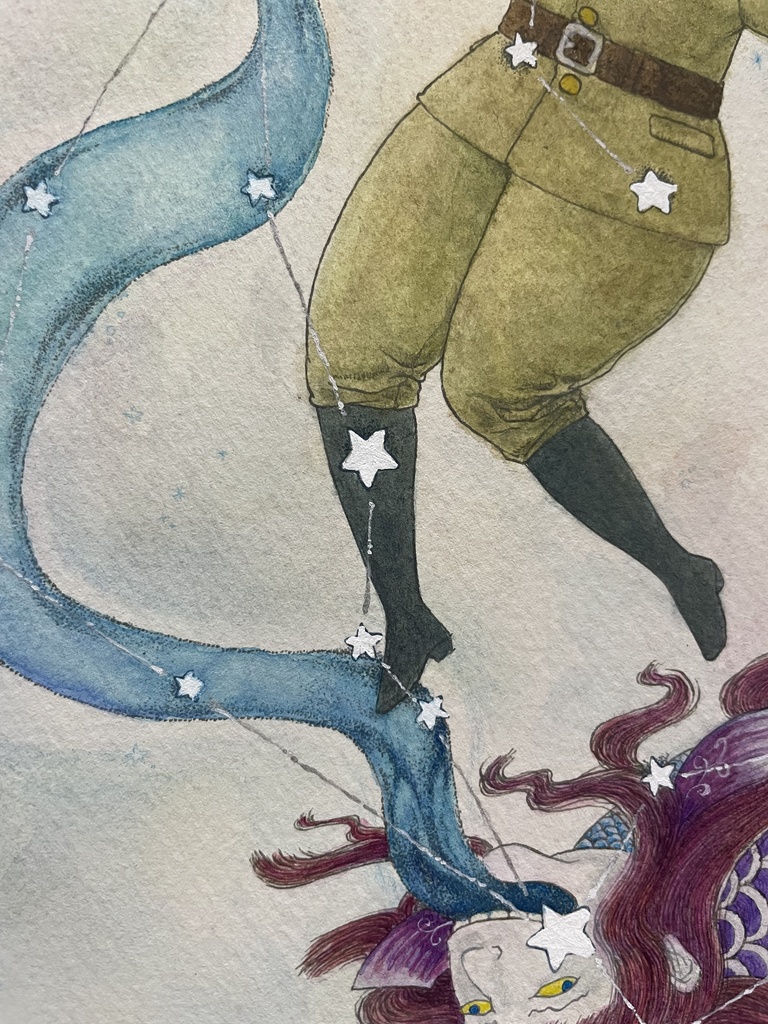 【原画】みずがめ座とみなみのうお座