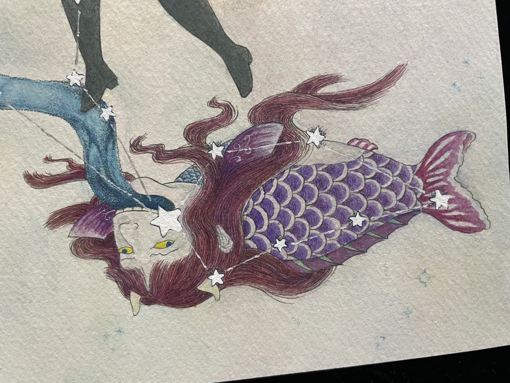 【原画】みずがめ座とみなみのうお座