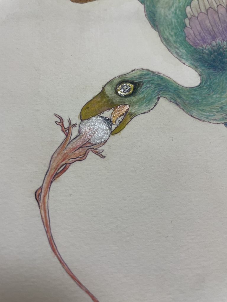 【原画】始祖鳥の好物