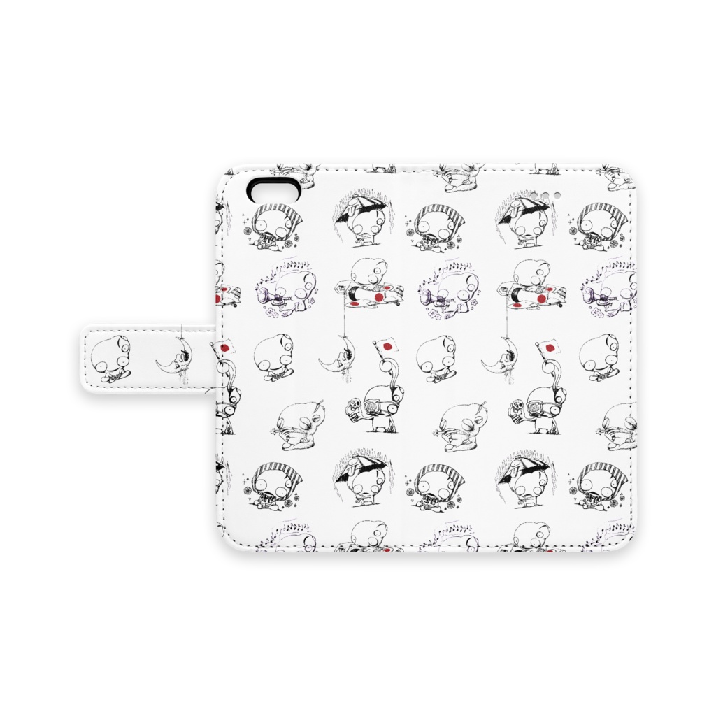 「つむりだらけ」手帳型iPhone6ケース