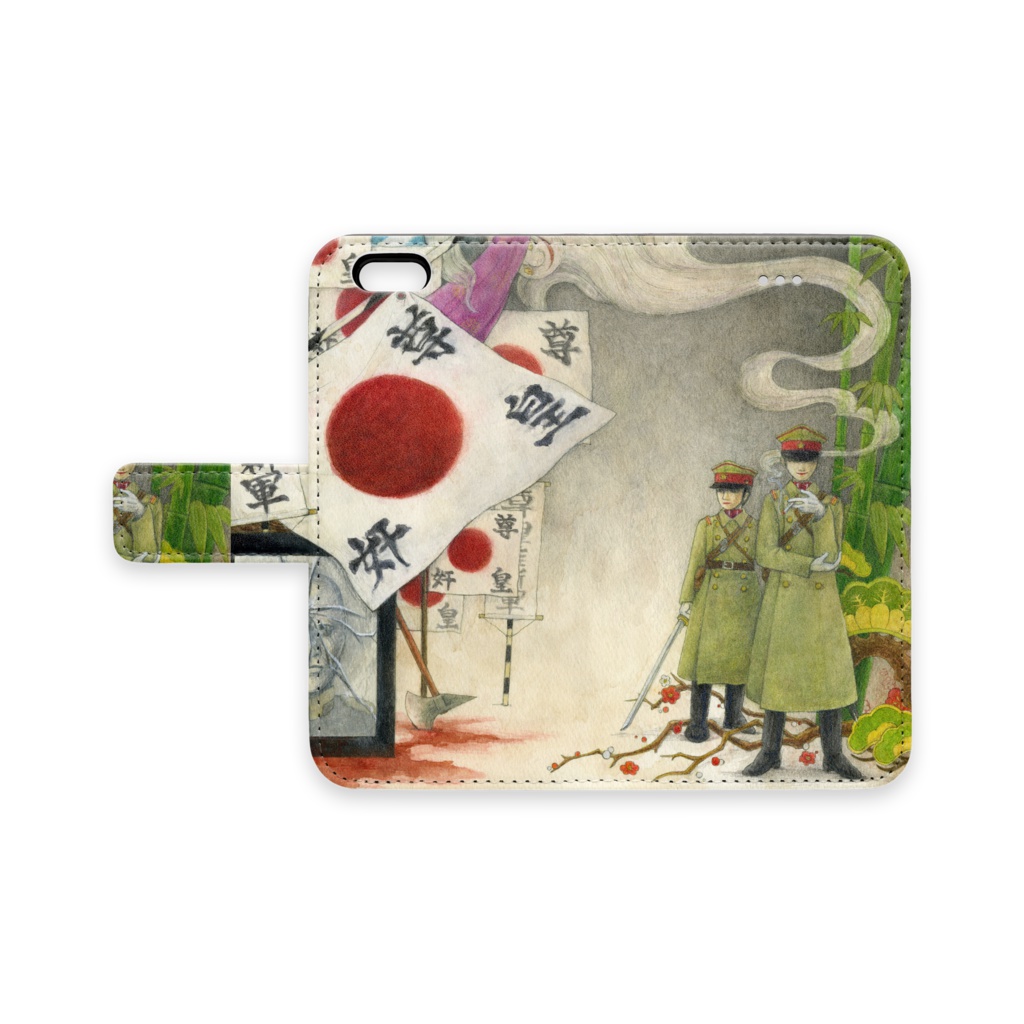 「首相官邸にて」手帳型iPhoneケース