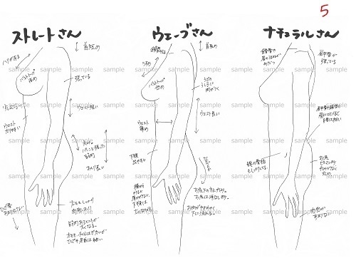 骨格診断イラスト【Bセット】