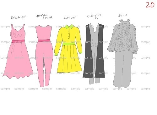 骨格診断イラスト【Cセット】