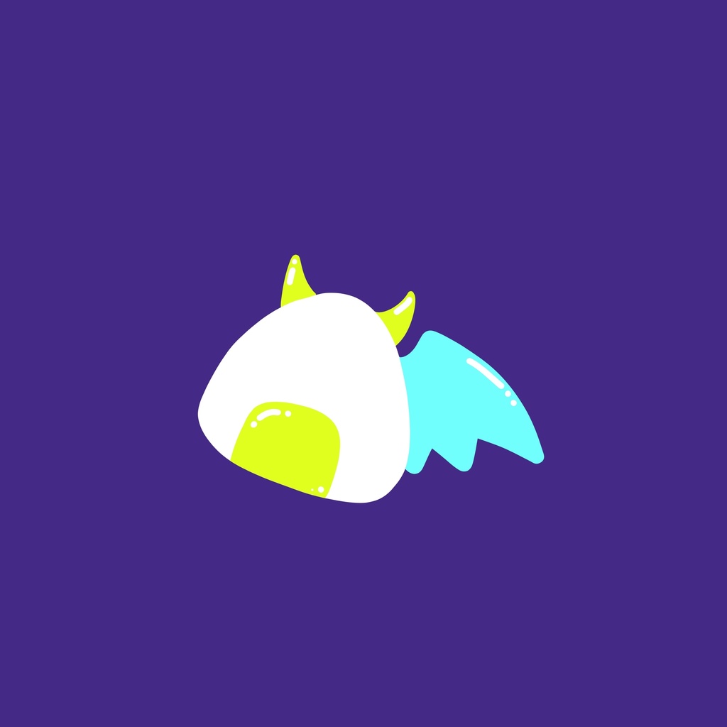 天使と悪魔のおにぎりTシャツ