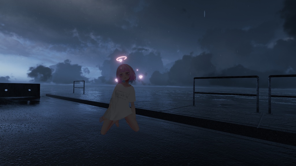 ほわほわハートパーティクル