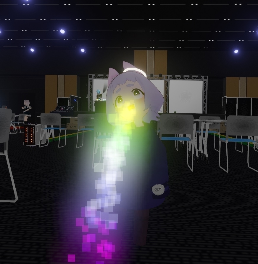 虹の滝パーティクル Rainbow Falls Particle