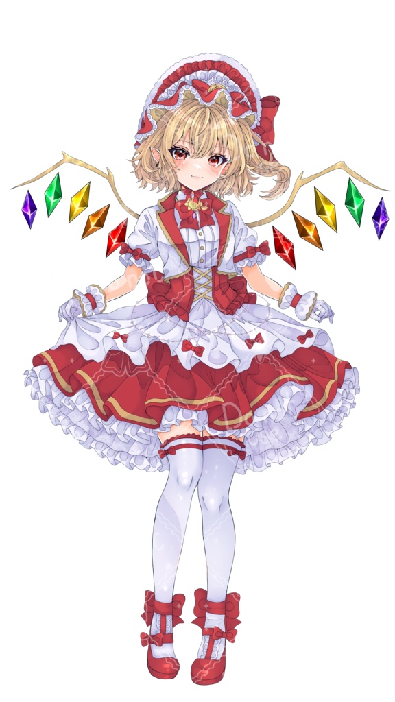 東方プロジェクト　フランドール・スカーレット　ロリータ 服　アクリルスタンド