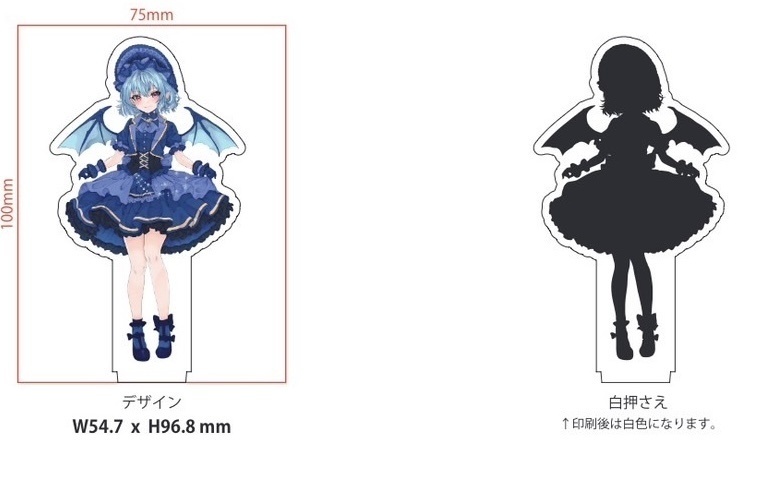 東方プロジェクト レミリア・スカーレット ロリータ 服 アクリルスタンド