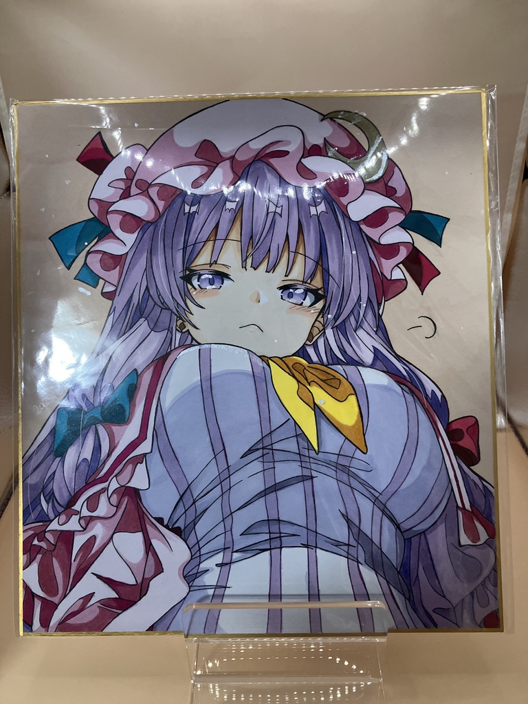 東方Project 東方プロジェクト パチュリー・ノーレッジ 色紙原画 一点物