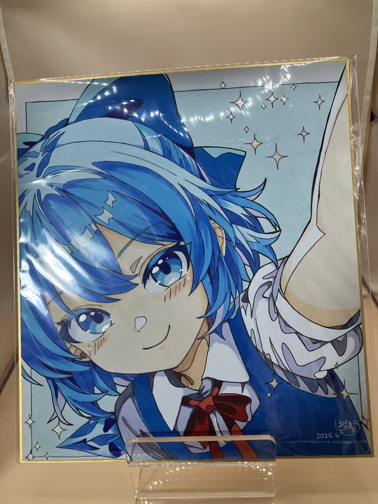 東方Project 東方プロジェクト チルノ 色紙原画 一点物