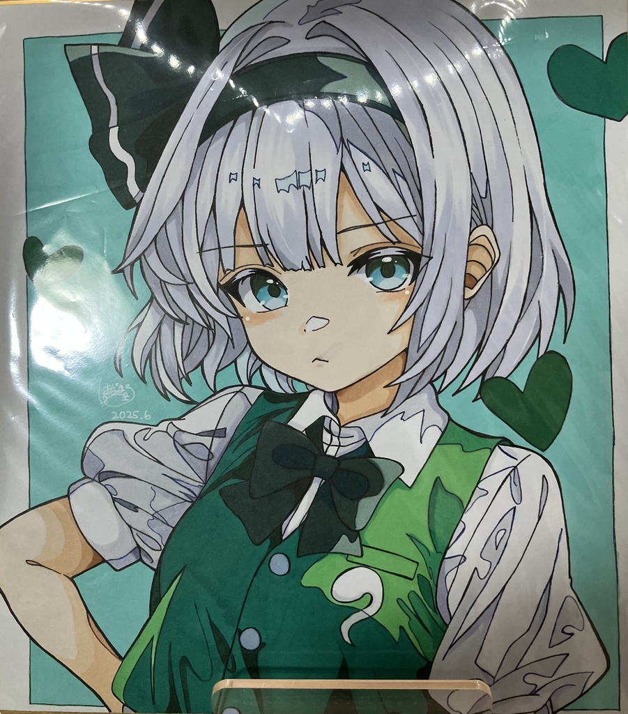 魂魄妖夢 東方プロジェクト 東方Project 色紙原画 一点物