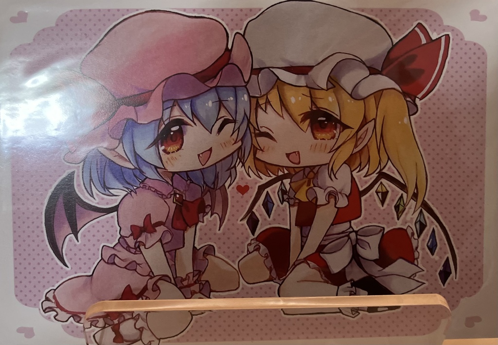 東方Project レミリア・スカーレット フランドール・スカーレット ポストカードセット シリアル付
