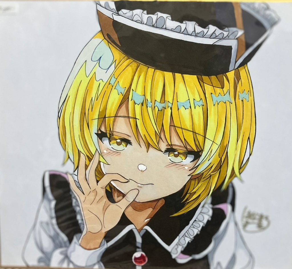 ☆東方project 手書き色紙 ルナサ・プリズムリバー ☆
