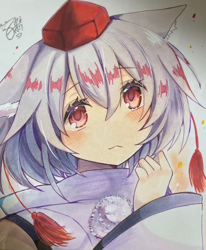 ☆東方project 手書き大色紙 犬走椛☆