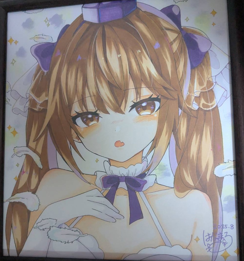 東方project 手書き色紙 大色紙 姫海棠はたて