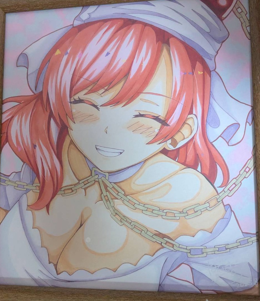 ☆東方project 手書き色紙 ヘカーティア・ラピスラズリ☆