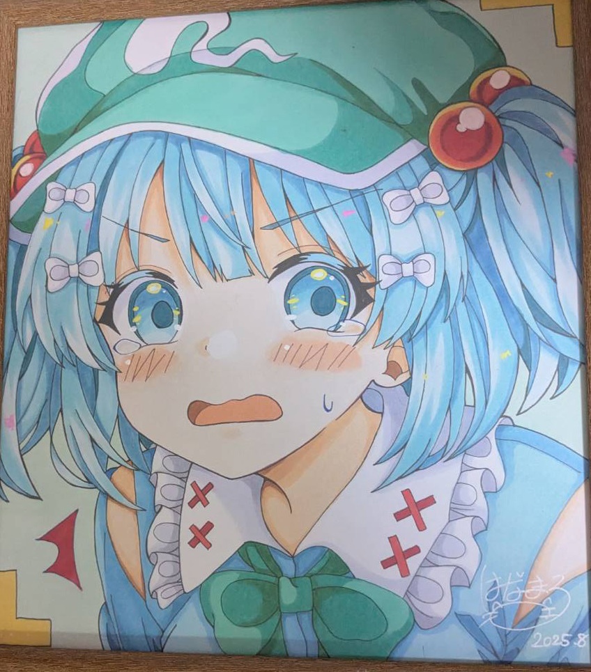 ☆東方project 手書き色紙 河城にとり☆