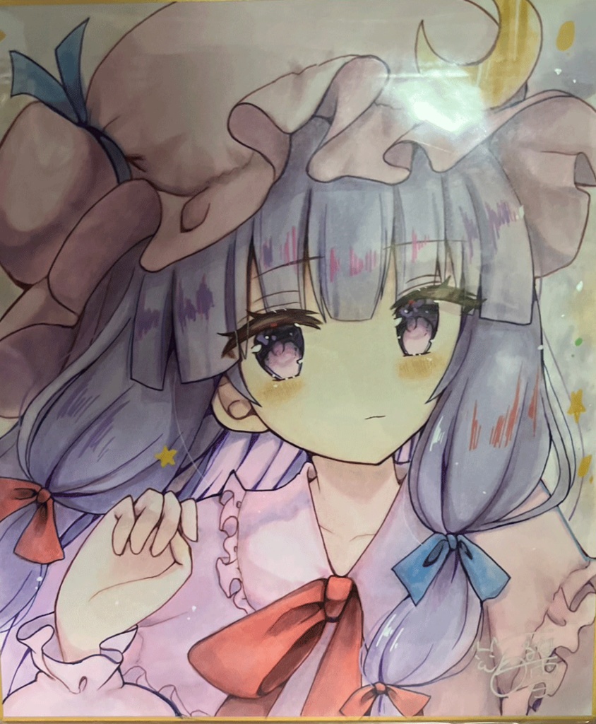 ☆東方project 手書き色紙 パチュリー・ノーレッジ☆